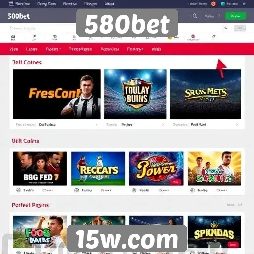 Principais jogos disponíveis no site 580bet