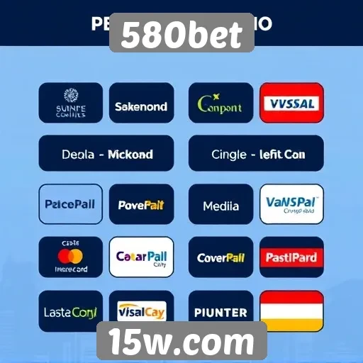 Métodos de pagamento disponíveis na 580bet